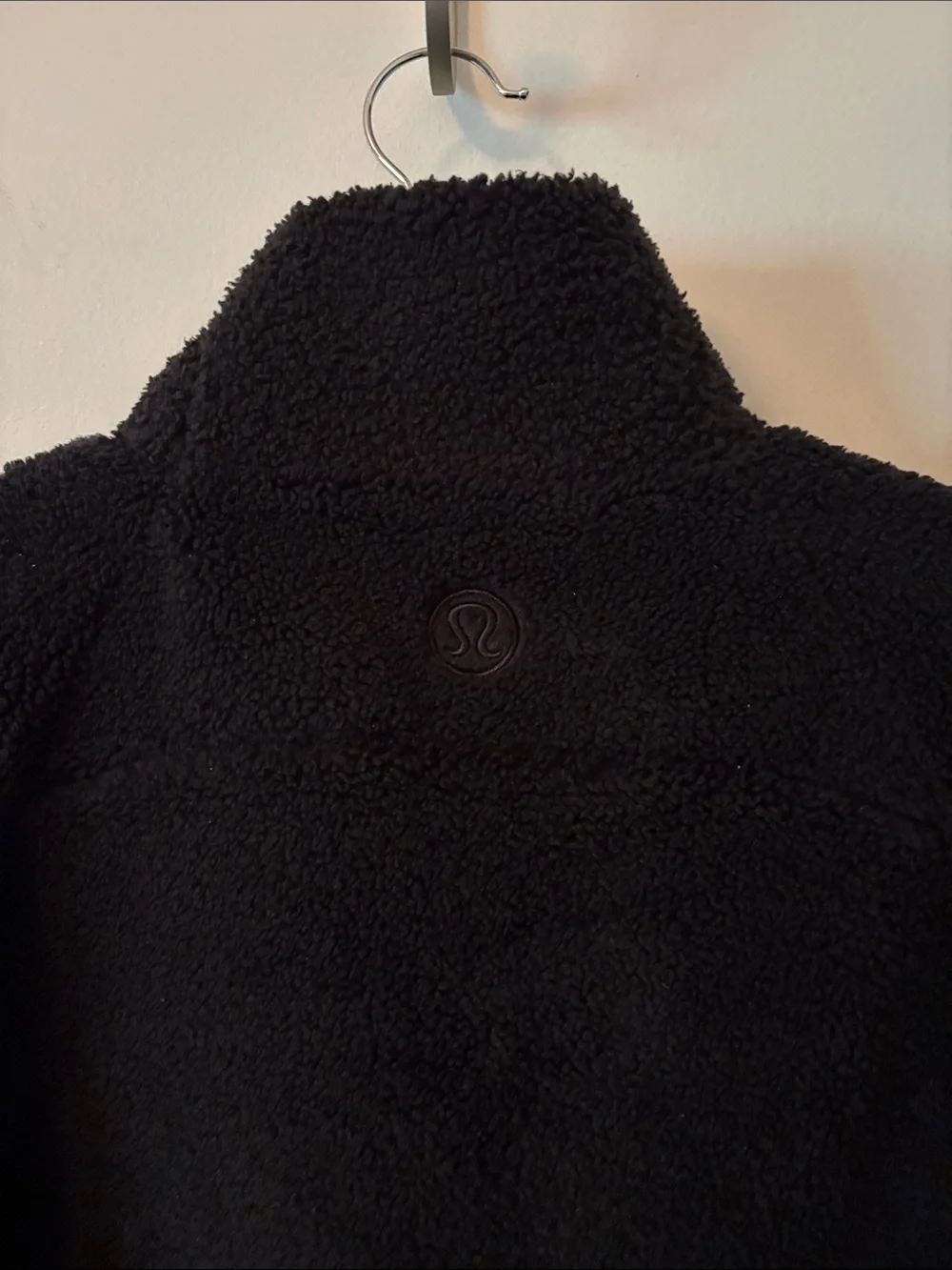 lululemon athletica Oversized Black Sherpa Half-Zip Pullover
